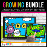 Kindergarten Literacy Centers Year-Long Bundle | Digital L