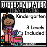Kindergarten Literacy Centers for the Year Bundle