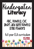 Kindergarten LiteracyFULL ELA SCHOOL YEAR CURRICULUM-growi