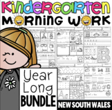 Kindergarten Literacy Morning Work YEAR LONG BUNDLE for NS