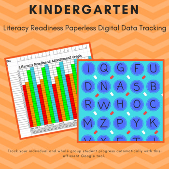 Preview of Kindergarten Literacy Readiness Assessment and Digital Data Tracker