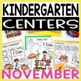 Kindergarten Literacy and Math Centers November