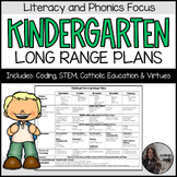 Kindergarten Long Range Plans