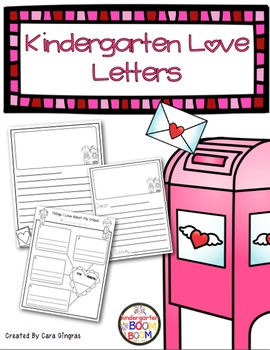 Preview of Valentine's Day Love Letters -Writing Activity - K/1