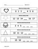 Kindergarten MAFS benchmarks/ kindergarten benchmark assessments