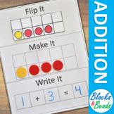Kindergarten MATH Games: Adding to 10, Flip Make & Write T