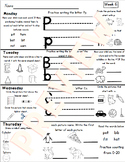 Kindergarten Magnetic Reading and Math Aligned Homework Un