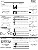 Kindergarten Magnetic reading and math aligned Homework Un