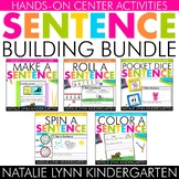 Kindergarten Make a Sentence Building and Writing Centers Bundle