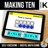 Kindergarten Making Ten Digital Math Games | Distance Learning