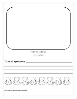 Kindergarten March Homework Packet FREEBIE - Instructions in English