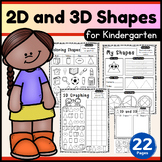 Kindergarten Math 2D and 3D Shapes Geometry Center