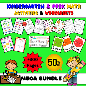Preview of Kindergarten Math Activities BUNDLE April Morning Work: Count, Addition ...