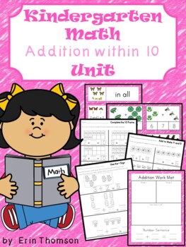 Preview of Kindergarten Math Unit ~ Addition within 10