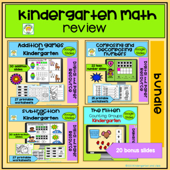 Preview of Kindergarten Math Addition and Subtraction