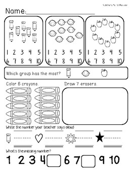 empowered by them math assessments - worksheet works for kindergarten worksheets are definitely the spine | kindergarten math assessment worksheets