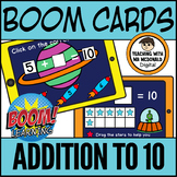 Kindergarten Math BOOM CARDS | Addition to 10 Number Bonds