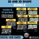 Kindergarten Math BOOM Cards™ - 2D / 3D Shape BUNDLE