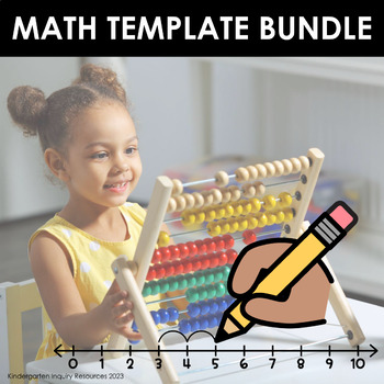 Preview of Kindergarten Math Blank Template Bundle