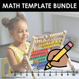Kindergarten Math Blank Template Bundle