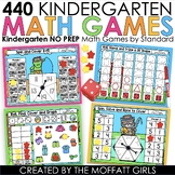 Kindergarten Math Games NO PREP Centers + Small Group Boar