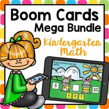 Preview of Kindergarten Math Boom Cards Mega Bundle