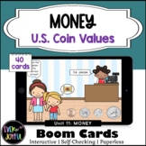 Kindergarten Math Boom Cards [Unit 11] Money Coin Value (A
