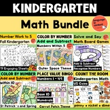 Kindergarten Math Bundle Color by Number Write the Room Ad