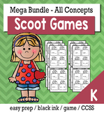 Kindergarten Math Bundle - Scoot Game/Task Cards