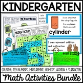 Kindergarten Math Activities Bundle -  Skills Practice, Te