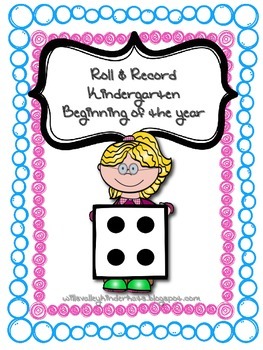 Kindergarten Math Center-Roll & Record-Back to School