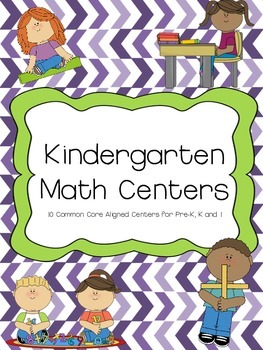 Preview of Kindergarten Math Centers- Distance Learning