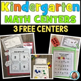 Math Centers Kindergarten | FREE Math CENTERS