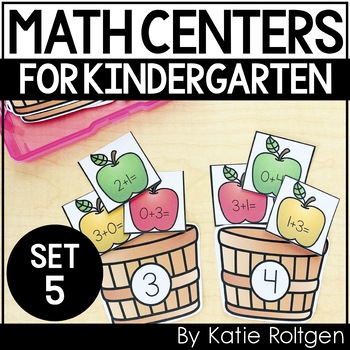 Math Task Boxes for Kindergarten Bundle - Katie Roltgen Teaching