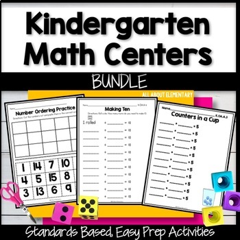 Preview of Kindergarten Math Centers Bundle