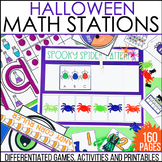Kindergarten Math Centers - Halloween Math Stations, Math 