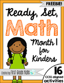 Kindergarten Math Centers for Month 1 FREEBIE!