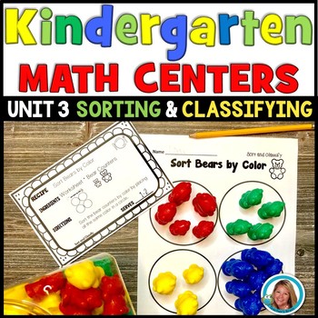 Preview of Math Centers Kindergarten - Sorting and Classifying Activities