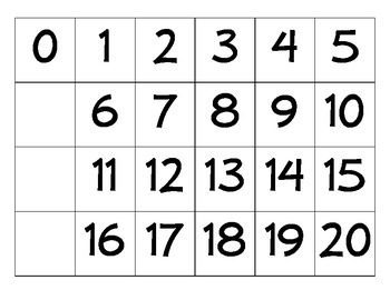 Kindergarten Math Centers - Writing Number 0-20 By Crafty Carr's Design 