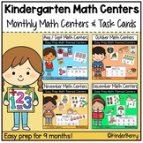 Kindergarten Math Centers YEAR LONG Bundle Easy Prep