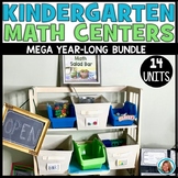 Kindergarten Math Centers YEARLONG BUNDLE | Math Salad Bar