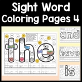 Sight Word Coloring Sheets Set 4 {125 Pages!}