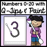 Kindergarten Math Centers with Q-Tips {Numbers 0-20!}