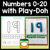 Number Playdough Mats for Numbers 0-20  {21 Pages!}