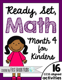 Kindergarten Math Centers for Month 4