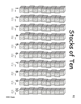 Preview of Kindergarten Math, Chapter 4:  Place Value and Counting to 100