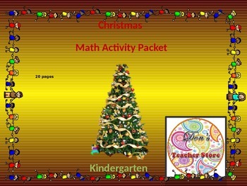 Preview of Kindergarten Math Christmas