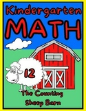 Kindergarten Math Color The Number 12 The Counting Sheep Barn