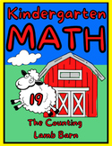 Kindergarten Math Color The Number 19 The Counting Lamb Barn