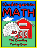 Kindergarten Math Color The Number 20 The Counting Turkey Barn